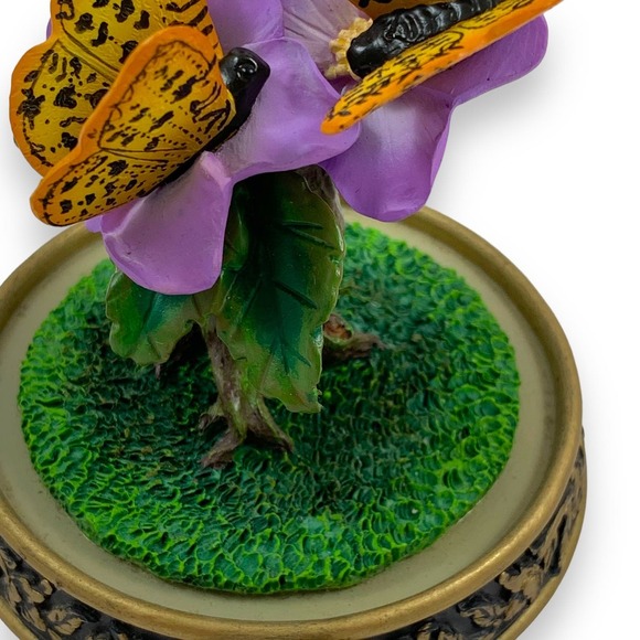 Vintage Aphrodite Fritillary butterflies in bell jar dome - Picture 6 of 9